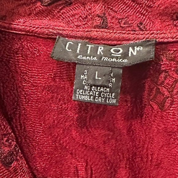 Stunning Citron brand Red and Black kimono jacket Size L-will fit XL as well - Picture 2 of 7